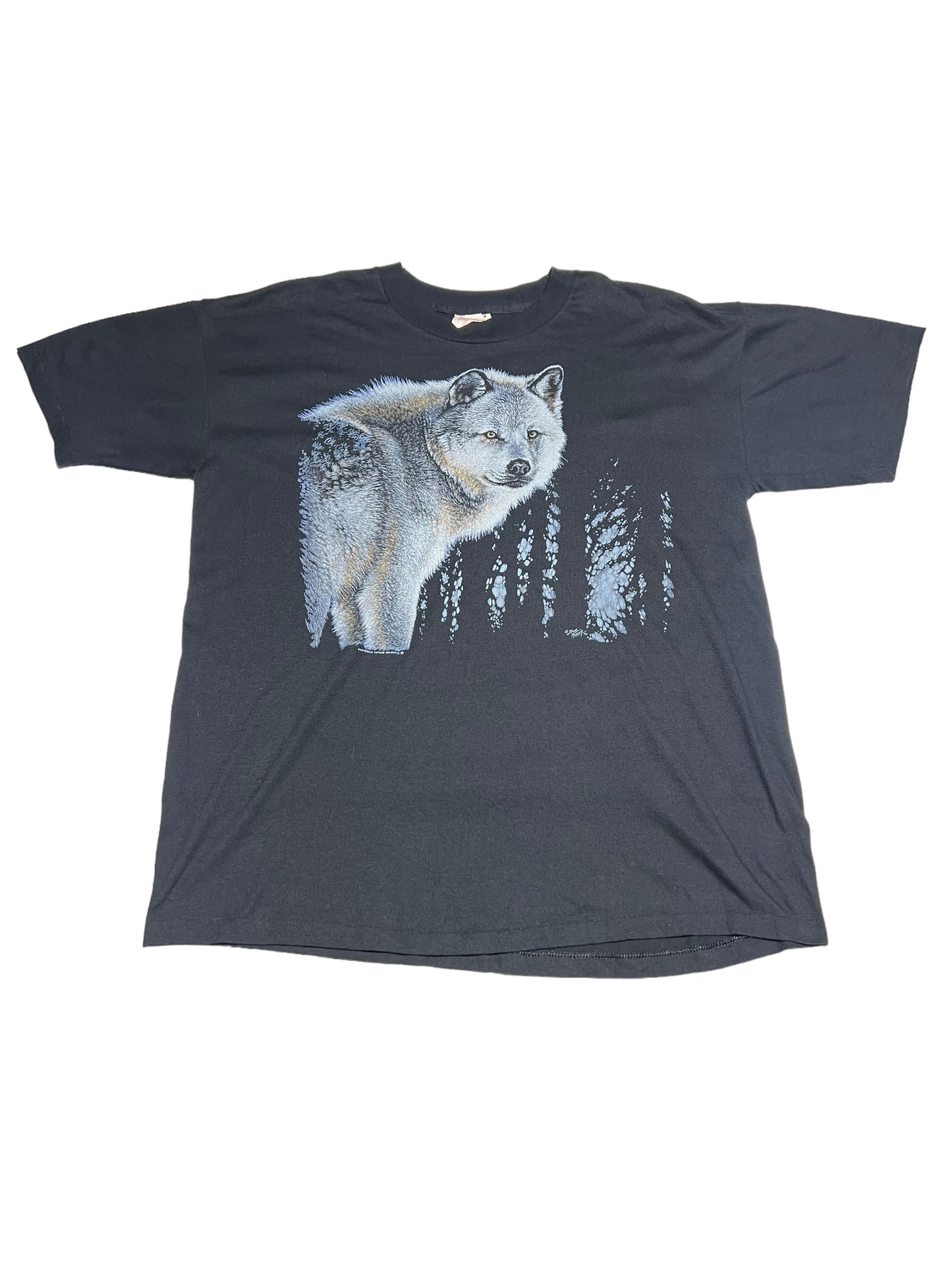 Vintage 1990 Wolf Graphic tee XL