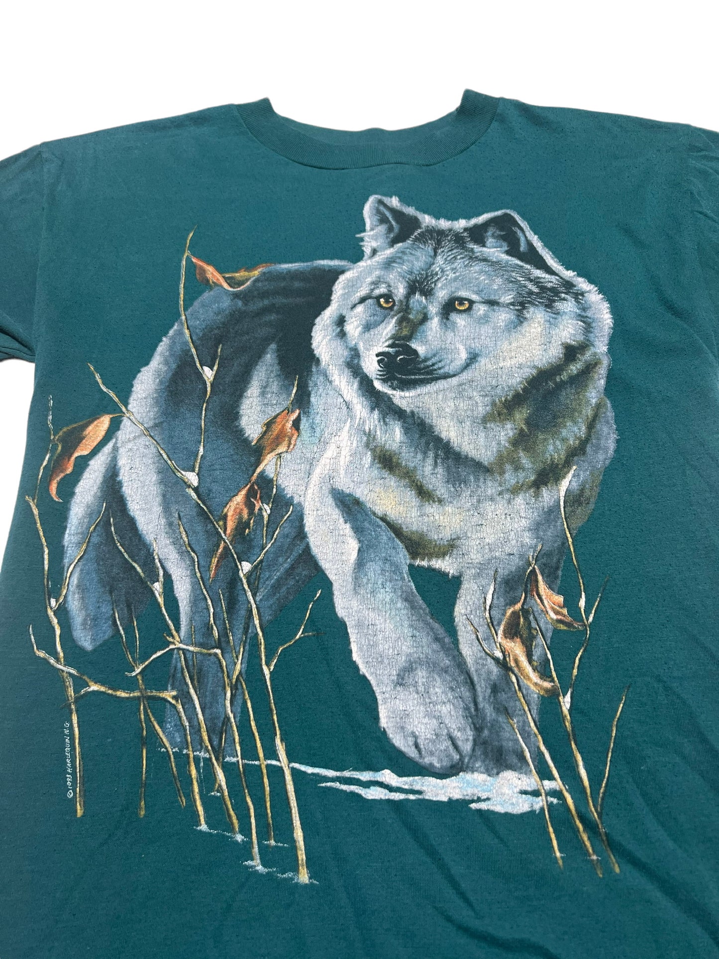 Vintage 1993 Manitoulin Island Wolf Tee